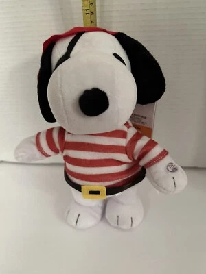 New Gemmy Animated Peanuts Snoopy Pirate Halloween Waddler Sound Plush 11" Tall - Image 1 of 4