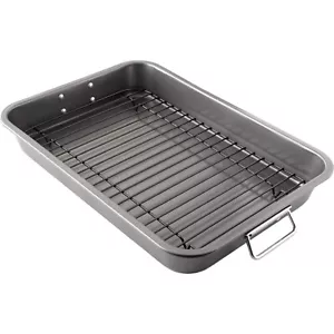 Nonstick Carbon Steel Large Roasting Pan with Rack - Ultimate Culinary Tool - Picture 1 of 9