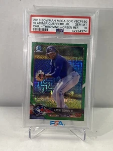 2018 Bowman Chrome Prospects Green Mojo Refr. #BCP150 Vladimir Guerrero Psa10 - Picture 1 of 2