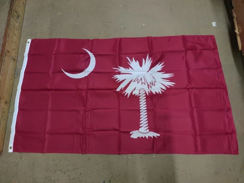 Officially Licensed South Carolina Gamecocks State Logo 3' x 5' House Flag Red Cover
