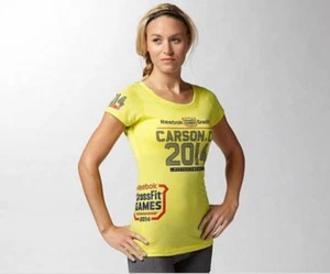 RARE~Reebok CROSSFIT GAMES CARSON AUTHENTIC TEE-JERSEY Shirt Training~Women sz S - Picture 1 of 6