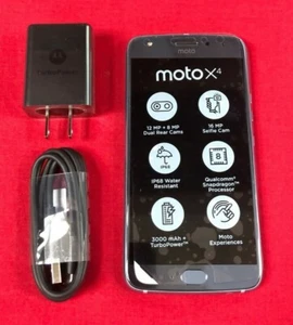 MOTOROLA XT1900-1 MOTOX4 STERLING BLUE 32GB UNLOCKED PHONE ASSEMBLY PA8S0014US - Afbeelding 1 van 4