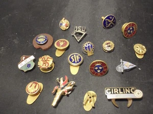 Mixed Lot button hole badges lapel pins  Mostly Swedish - Picture 1 of 7