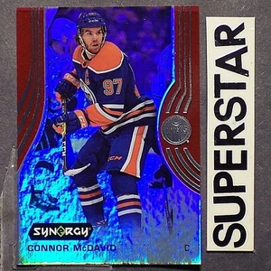 CONNOR McDAVID 2019/20 Synergy RED #1 Edmonton Oilers (b - Picture 1 of 2