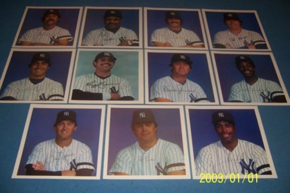 1981 NEW YORK YANKEES Photo Pack 27 ASSORTED Photo's REGGIE Guidry WINFIELD Dent - Image 1 of 1