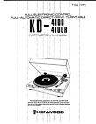 Operating Instructions for Kenwood KD-4100