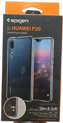 Spigen Liquid Crystal Case Compatible with Huawei P20 Crystal Clear - Image 1 of 2