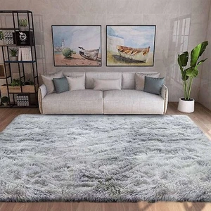 Area Rugs Soft Shaggy Comfy and Fluffy,Modern Carpet (Grey White,250x300cm) - Picture 1 of 7