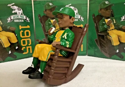 Oakland Athletics A's MLB 1965 SATCHEL PAIGE ROCKING BOBBLEHEAD SGA BRAND NEW - Image 1 of 4