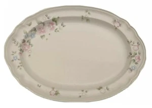 Pfaltzgraff Tea Rose Floral Serving Platter 14x10 Inches USA   NOV21 - Picture 1 of 12