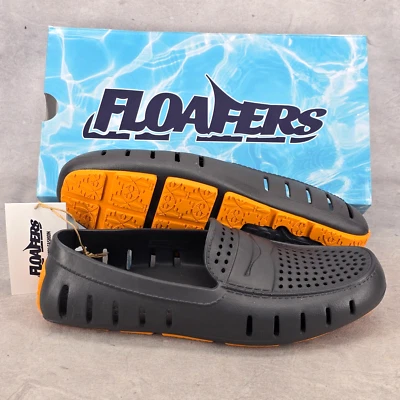 Floafers воды туфли мужской размер 10 страны клуб водителей серый асфальт пламени оранжевый - Изображение 1 из 4