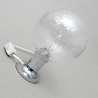 Tischlampe Lampe Chrom Blasenglas 70er Jahre
