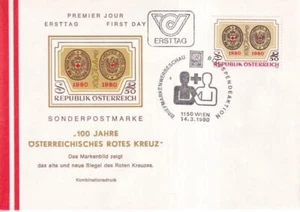 SA39l Austria 1980 The 100th Anniversary of the Austrian Red Cross FDC - Picture 1 of 1