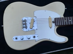 60's minty Yellow telecaster guitar vintage guitar MIJ UNIVOX Kingston Case tele - Picture 1 of 23