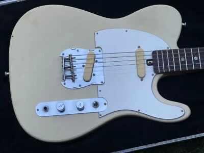 60-е как новые Желтая гитара telecaster винтажная гитара MIJ UNIVOX Kingston Case tele - Изображение 1 из 4