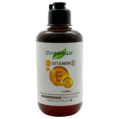 Natural Vitamin E Oil 100% Pure - (87% D-Alpha Tocopherol) Very thick Oil 100ml+ - image 1 of 4