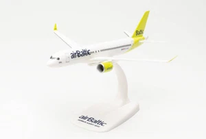 MODELLINO AEREO STATICO HERPA AIRBUS A220-300 AIRBALTIC MODELLISMO SCALA 1/200 - Foto 1 di 5