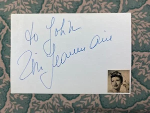 Zizi Jeanmarie - Anything Goes - Charmants garçons - Carmen - Autografiado 1964 - Imagen 1 de 2