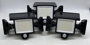 3 PACK Solar Outdoor Lights: Motion Sensor, Waterproof, Remote - Picture 1 of 11