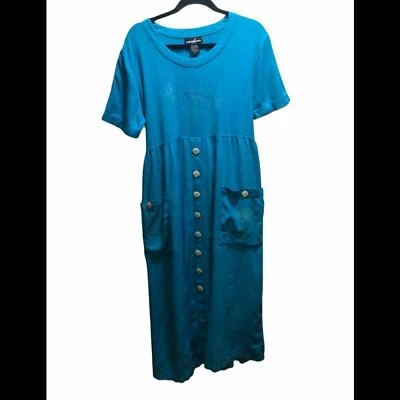 Vestido de lino Positive Attitude farmgirl cottagecore Foto 1 de 4