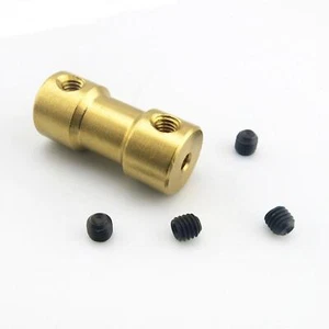 Acoplador de acoplamiento de eje de transmisión de motor de latón de 3,175 mm (1/8) x 5 mm 4 un.  - Imagen 1 de 4