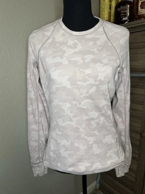 Camisa Manga Larga Talla 8 Lululemon Its Rulu Run Rosa Camuflaje Foto 1 de 4