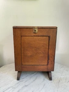 ANTIQUE DOVETAIL 1892 WELLS MINISTERS CABINET CASE Wood SYRACUSE NY - Picture 1 of 20