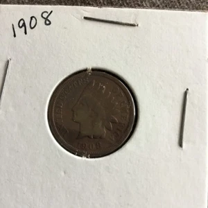 Penny cabeza india 1908 - Imagen 1 de 2