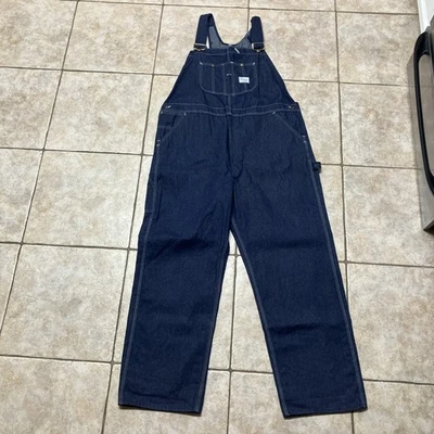 Mono con tirantes vintage Sears para hombre 46x32 denim TradeWear Union hecho en EE. UU. lavado oscuro Foto 1 de 4