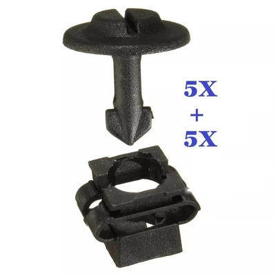 Kit de parafusos 5 pares clipes de fixação motor sob tampa FIT SMART Undertray - Imagem 1 de 4