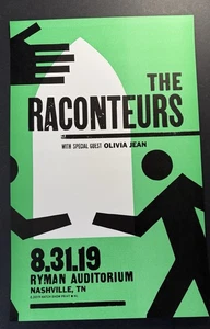 2019.08.31 The Raconteurs Hatch Show Print Poster Jack White Nashville @Ryman - Bild 1 von 1