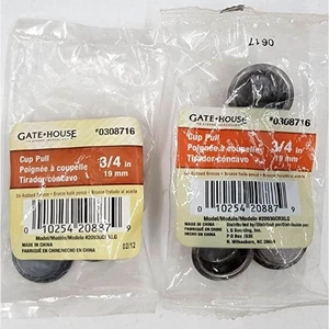 Gatehouse versenkte Fingergriff Tasse Türgriffe 3/4" Bronze-Finish 4 Stück Menge 2 - Bild 1 von 7