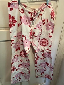 Roxy Quiksilver Floral Pajama Pants Size Large - Picture 1 of 5