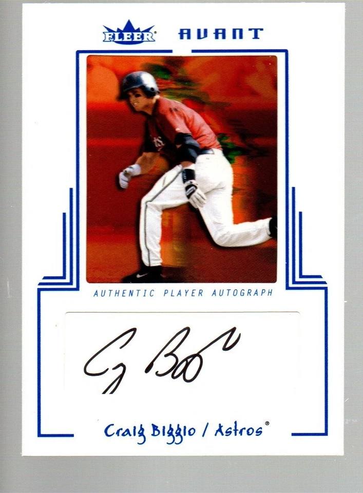 2003 Fleer Avant Autograph Blue #CB Craig Biggio 171/250 - Image 1 of 1