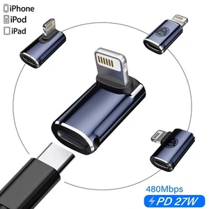 USB C Female to iPhone Adapter Fast Charge for iPhone iPad Macbook Data Transfer - Picture 1 of 13