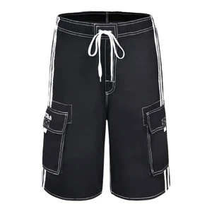 Nonwe Black and White Cargo Swim Trunks Size 34 - Picture 1 of 6