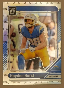 Hayden Hurst 23/32 2024 Donruss Optic Team Logo Los Angeles Chargers #110 - Picture 1 of 2