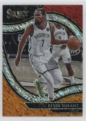 2020-21 Panini Select Courtside Red White Orange Flash Prizm Kevin Durant #259 - Image 1 of 2