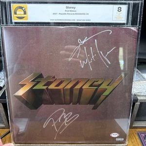 Allen Iverson Post Malone Signed Stoney Album Beckett White Iverson Inscription! - Picture 1 of 9