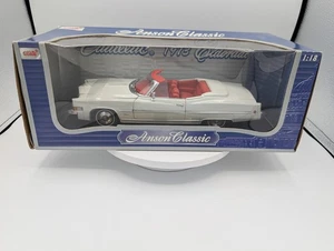1/18 Anson 1973 Cadillac Eldorado Open Convertible White NIB - Picture 1 of 15