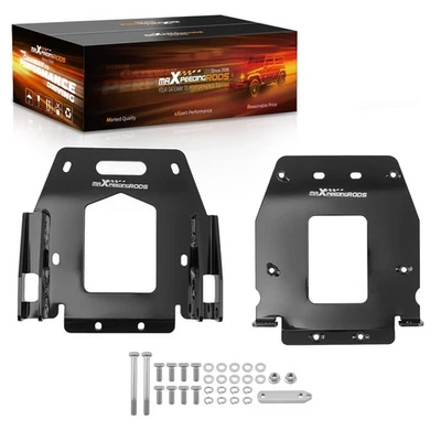 Black Steel Mount for Polaris RZR S4 900/RZR S 1000 2015-2018 Front Plow Kit - Image 1 of 4