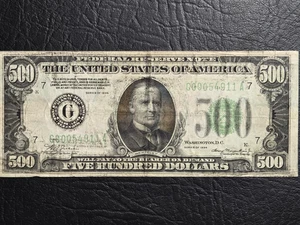 Nice Looking Series of 1934 $500 Federal Reserve Note, FRB Chicago, IL - Picture 1 of 2