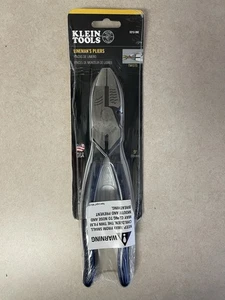 Klein Tools D213-9NE - 9" High Leverage Side Cutting Pliers Lineman's Pliers NEW - Picture 1 of 4