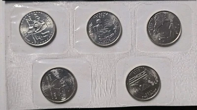 2003 D State Quarter 5 Coins from US Mint Set BU Statehood Cello 25c Coin - Image 1 of 2