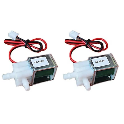 2Pcs DC 12V Electric Solenoid Valve Normally Closed Air Water Control Valve -US - Image 1 of 4