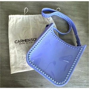 Bolso Bandolera Carmen Sol Mujer Toni Medio Ajustable Correa Tachonada Violeta $255 - Imagen 1 de 10
