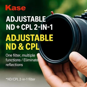 Kase Adjustable ND & CPL 2-in-1 Filter | Variable Neutral Density + Polarizer - Picture 1 of 7