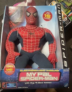 2002,Toy Biz, 20" Plush Spider-Man,My Pal,Talking W/Light-Up Eyes, TOBY MCGUIRE - Picture 1 of 5