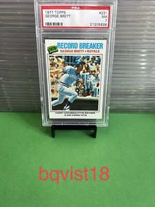 1977 TOPPS # 231 GEORGE BRETT PSA 7 INV 2124012
