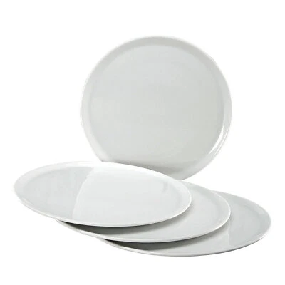 CreaTable EUROPA weiss Pizzateller Teller pizza plate 33cm 4 tlg. Porzellan - Bild 1 von 2